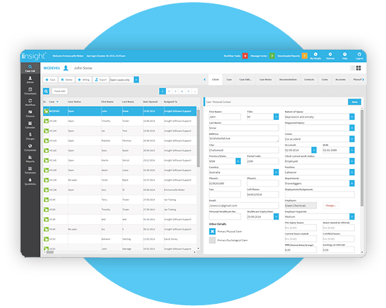 XERO integration with iinsight case management