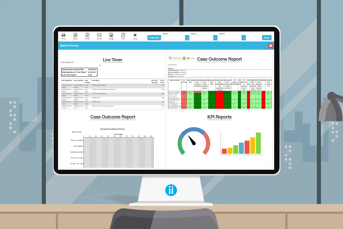 iinsight has the most powerful reporting features for healthcare providers.