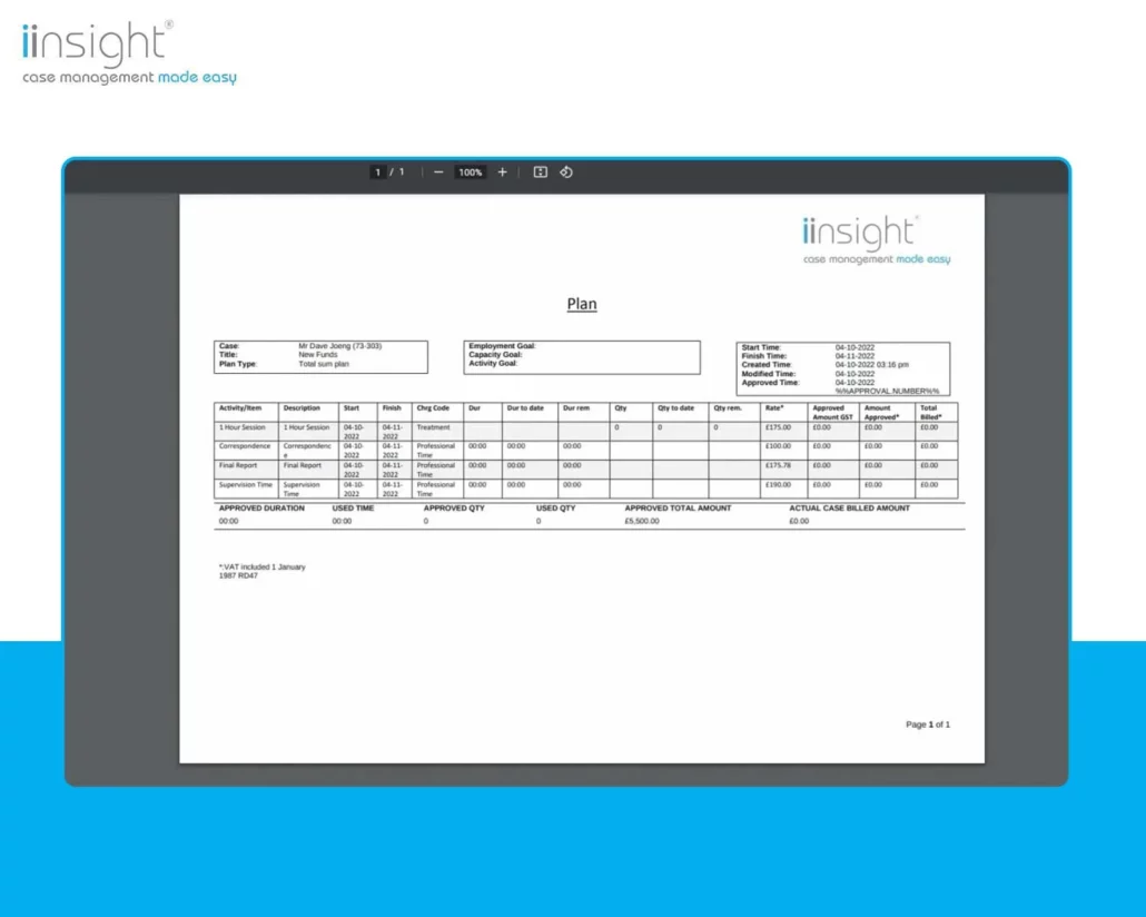 Program Progress Tracking and Reporting